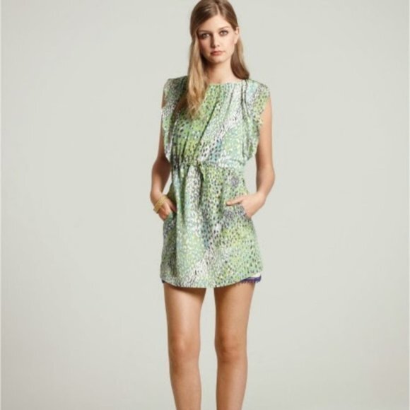 Anthropologie Dresses & Skirts - Antrhopologie Leifsdottir Birch Tree Silk Ruffle Dress Size 10